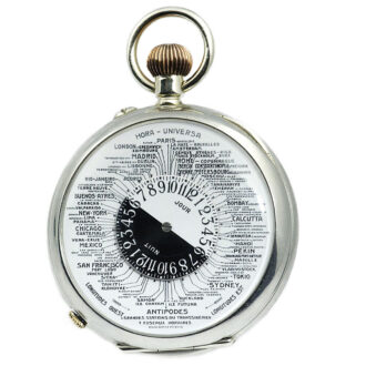 Swiss rare double-sided world time pocket watch Circa 1900 Swiss rare double-sided world time pocket watch Circa 1900