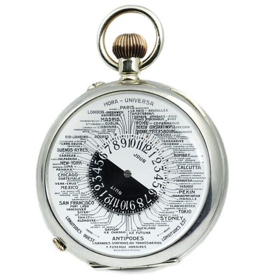 Swiss rare double-sided world time pocket watch Circa 1900 Swiss rare double-sided world time pocket watch Circa 1900