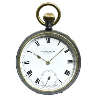 Swiss attractive double-sided world time pocket watch Circa 1900