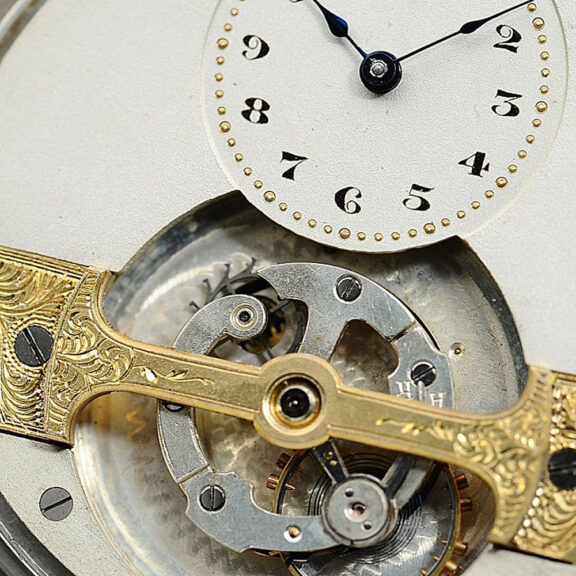 Swiss silver Poor Man’s Tourbillon club tooth lever Circa 1900 Swiss silver Poor Man’s Tourbillon club tooth lever Circa 1900