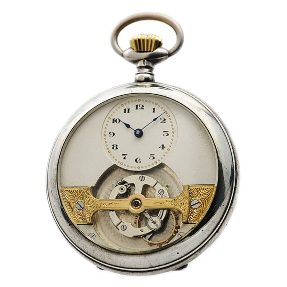 Swiss silver Poor Man’s Tourbillon club tooth lever Circa 1900 Swiss silver Poor Man’s Tourbillon club tooth lever Circa 1900