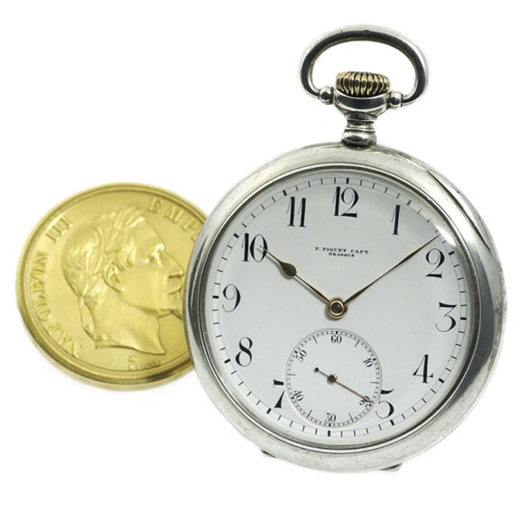 Swiss dress watch with French 100 Francs coin watch Circa 1915