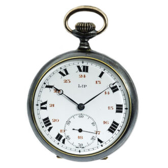 Rare French dress pocket watch with watch chain Circa 1918