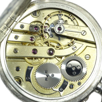 Swiss decorative Niello silver graduate's pocket watch Circa 1923