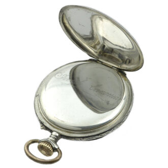 Swiss decorative Niello silver graduate's pocket watch Circa 1923