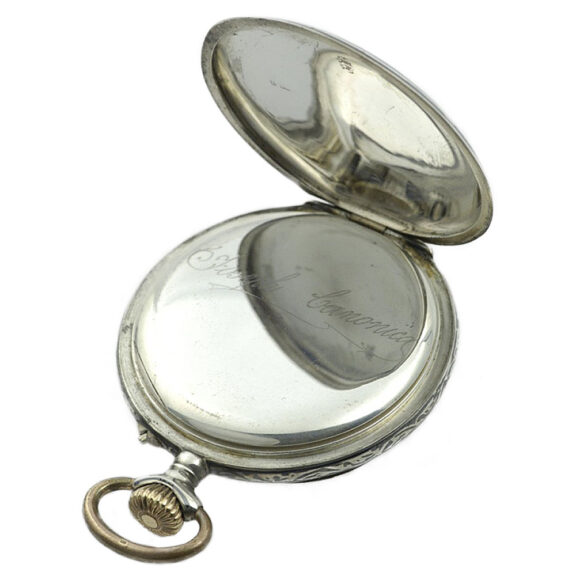 Swiss decorative Niello silver graduate's pocket watch Circa 1923 Swiss decorative Niello silver graduate's pocket watch Circa 1923