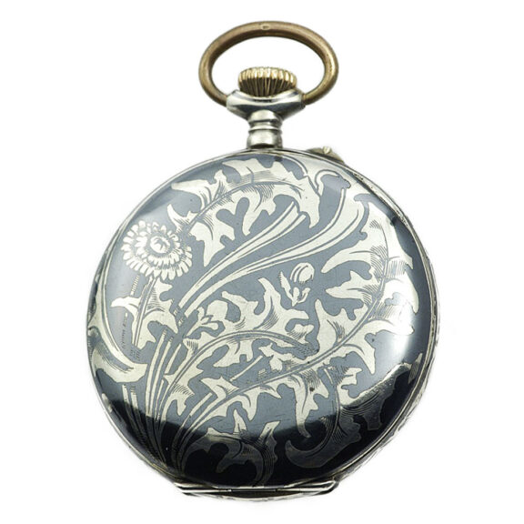 Swiss decorative Niello silver graduate's pocket watch Circa 1923 Swiss decorative Niello silver graduate's pocket watch Circa 1923