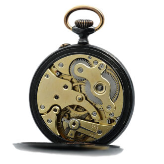 Swiss steel pocket watch made for the Russian market Circa 1890