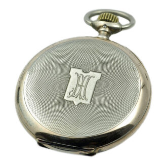 Swiss silver IWC Schaffhausen pocket watch Circa 1909