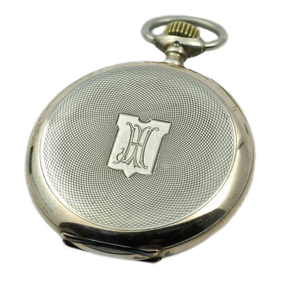 Swiss silver IWC Schaffhausen pocket watch Circa 1909 Swiss silver IWC Schaffhausen pocket watch Circa 1909