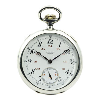 Swiss silver graduate’s lever chronometer watch Circa 1900