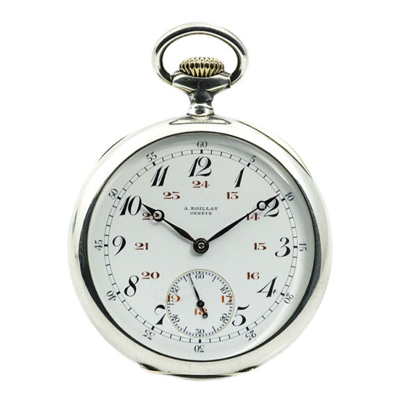Swiss silver graduate’s lever chronometer watch Circa 1900