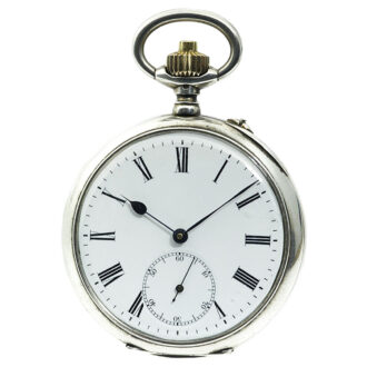 Swiss pocket watch with rare second zero reset device Circa 1902