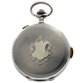Swiss patented repeating watch with chronograph Circa 1895