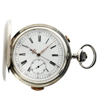 Swiss patented repeating watch with chronograph Circa 1895