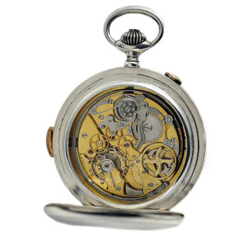 Swiss patented repeating watch with chronograph Circa 1895