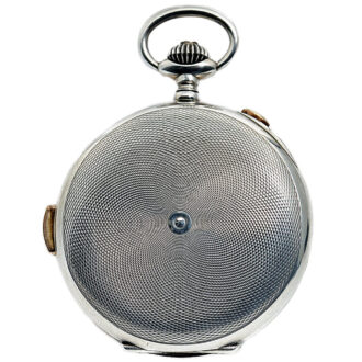 Swiss patented repeating watch with chronograph Circa 1895