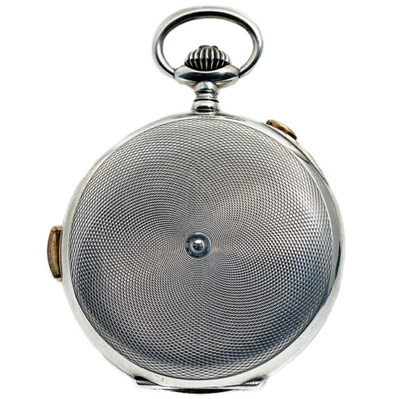 Swiss patented repeating watch with chronograph Circa 1895 Swiss patented repeating watch with chronograph Circa 1895