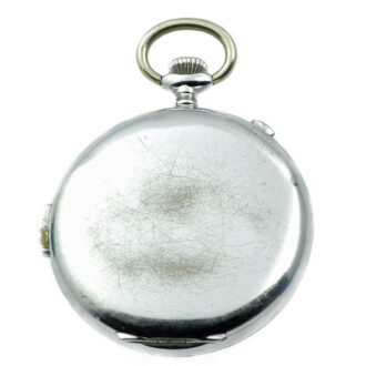Swiss silver repeating chronograph with tachy scale Circa 1890