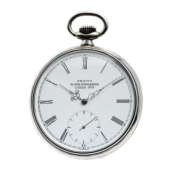 Swiss rare silver pocket watch Schützenfest Luzern Circa 1979 Swiss rare silver pocket watch Schützenfest Luzern Circa 1979