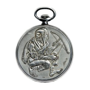 Swiss rare silver pocket watch Schützenfest Luzern Circa 1979