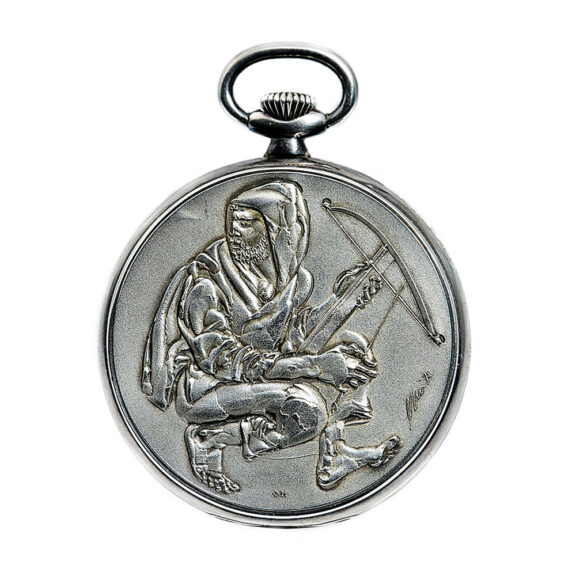 Swiss rare silver pocket watch Schützenfest Luzern Circa 1979