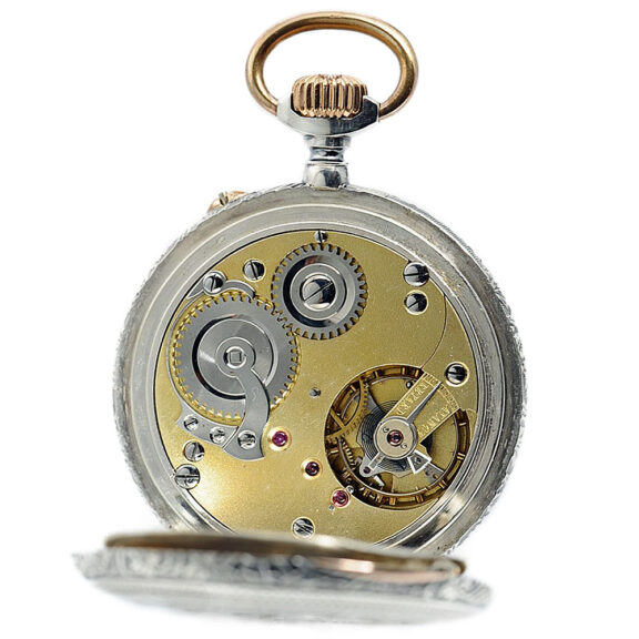 Remarkable Swiss silver decimal lever pocket watch Circa 1894 Remarkable Swiss silver decimal lever pocket watch Circa 1894