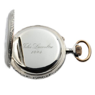 Remarkable Swiss silver decimal lever pocket watch Circa 1894