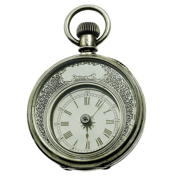 Swiss mystery watch in a silver double sided case Circa 1885 Swiss mystery watch in a silver double sided case Circa 1885