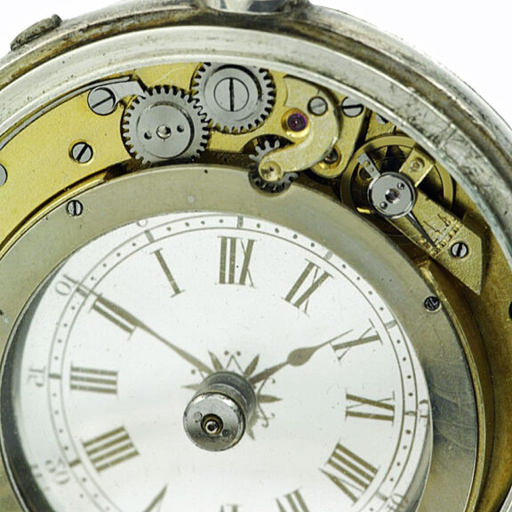 Swiss mystery watch in a silver double sided case Circa 1885 Swiss mystery watch in a silver double sided case Circa 1885