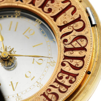 Very rare Swiss gold double-sided mystery watch Circa 1890