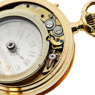 Very rare Swiss gold double-sided mystery watch Circa 1890