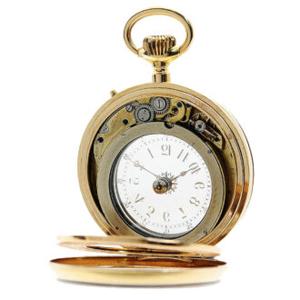 Very rare Swiss gold double-sided mystery watch Circa 1890
