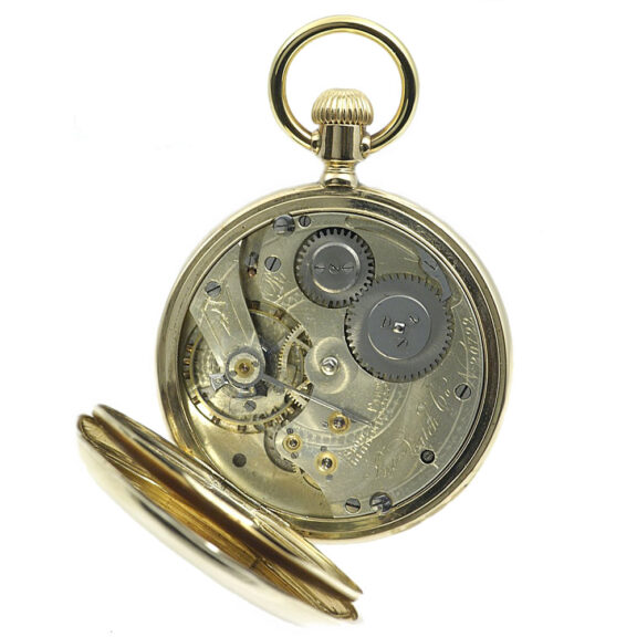 Rare Swiss gold IWC pocket watch in quality R Circa 1886 Rare Swiss gold IWC pocket watch in quality R Circa 1886