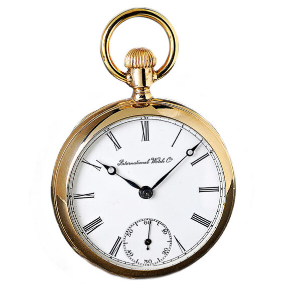 Rare Swiss gold IWC pocket watch in quality R Circa 1886