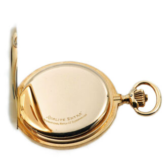 Swiss heavy 14K rose gold hunting cased lever watch Circa 1907