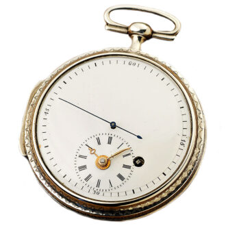 Swiss watch with frictional-rest verge escapement Circa 1800