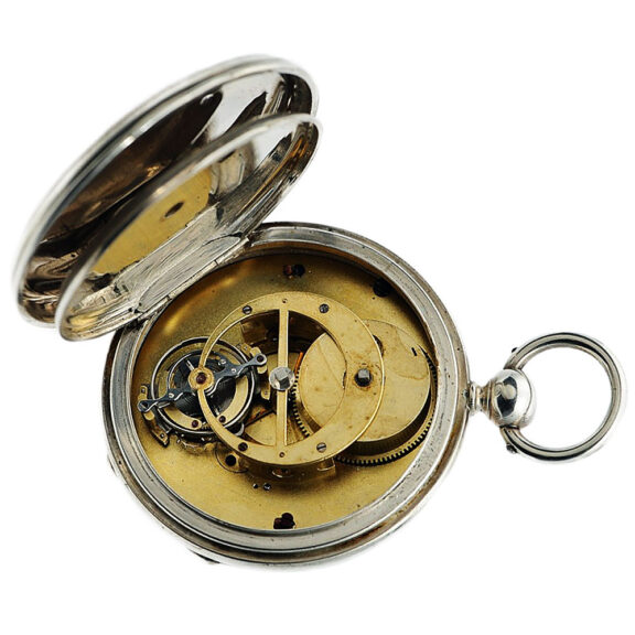 Swiss pocket watch with one-minute tourbillon Circa 1850 Swiss pocket watch with one-minute tourbillon Circa 1850