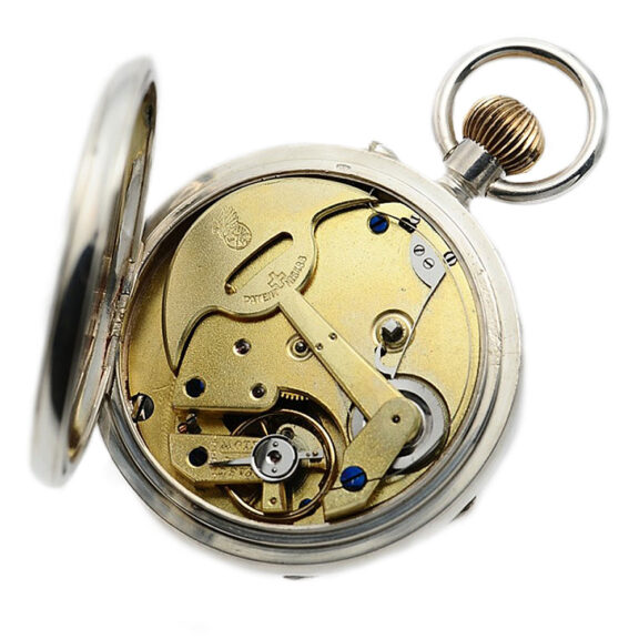 Swiss automatic winding Pedometer watch with power reserve Circa 1890 Swiss automatic winding Pedometer watch with power reserve Circa 1890