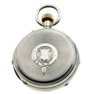 Swiss automatic winding Pedometer watch with power reserve Circa 1890