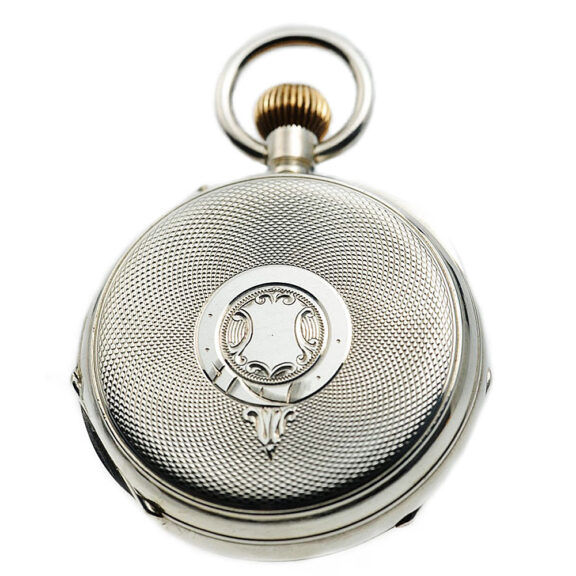 Swiss automatic winding Pedometer watch with power reserve Circa 1890 Swiss automatic winding Pedometer watch with power reserve Circa 1890