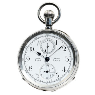 Swiss watch with chronograph and 30 min. counter Circa 1892