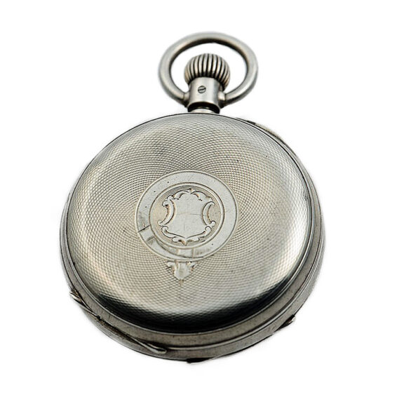 Swiss watch with chronograph and 30 min. counter Circa 1892 Swiss watch with chronograph and 30 min. counter Circa 1892