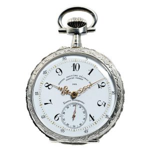 Rare French silver pocket watch with decimal time Circa 1890