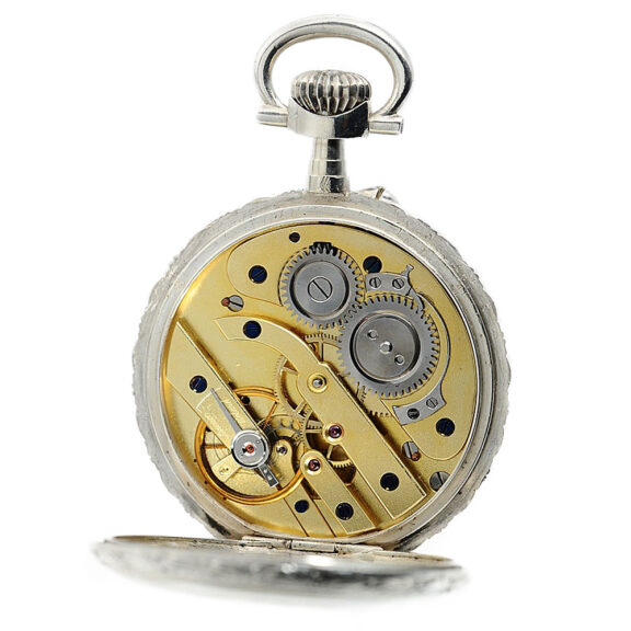 Rare French silver pocket watch with decimal time Circa 1890 Rare French silver pocket watch with decimal time Circa 1890