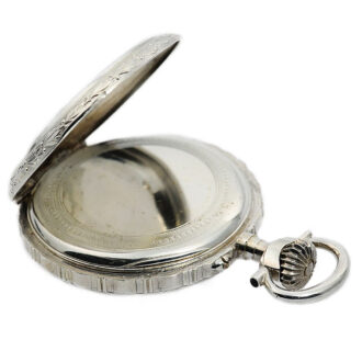 Rare French silver pocket watch with decimal time Circa 1890
