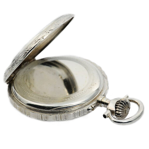 Rare French silver pocket watch with decimal time Circa 1890 Rare French silver pocket watch with decimal time Circa 1890
