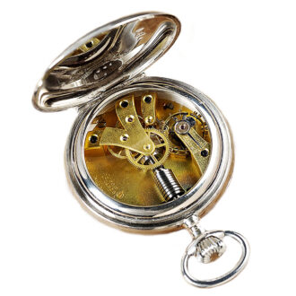 Swiss pocket watch with patented wind mechanism Circa 1880