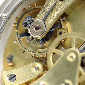 Swiss pocket watch with patented wind mechanism Circa 1880
