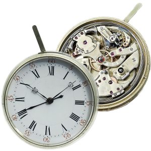 Swiss repeating pocket watch movement with alarm Circa 1880